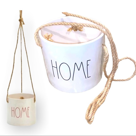 Rae Dunn Other - NEW- • Rae Dunn Artisan Collection • HOME Ceramic Hanging Planter/Pot/Containers